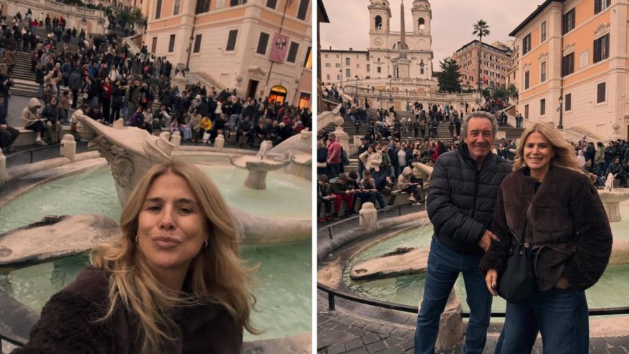 Las vacaciones de Flavia Palmiero y Luis Scalella