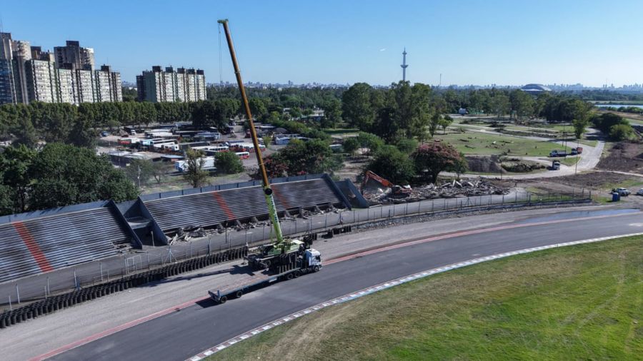 Finalizó la demolición de la tribuna 15