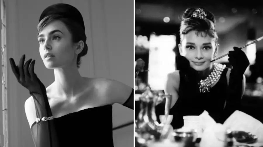 Lily Collins y Audrey Hepburn