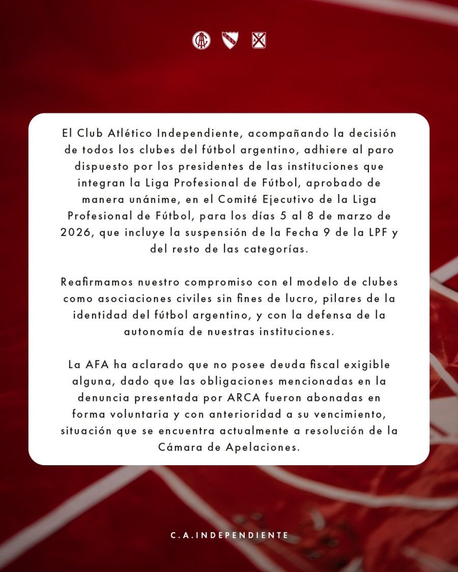 Comunicado Independiente