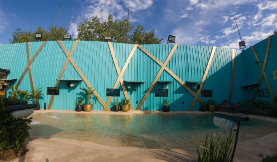 La pileta estilo playa de Gran Hermano