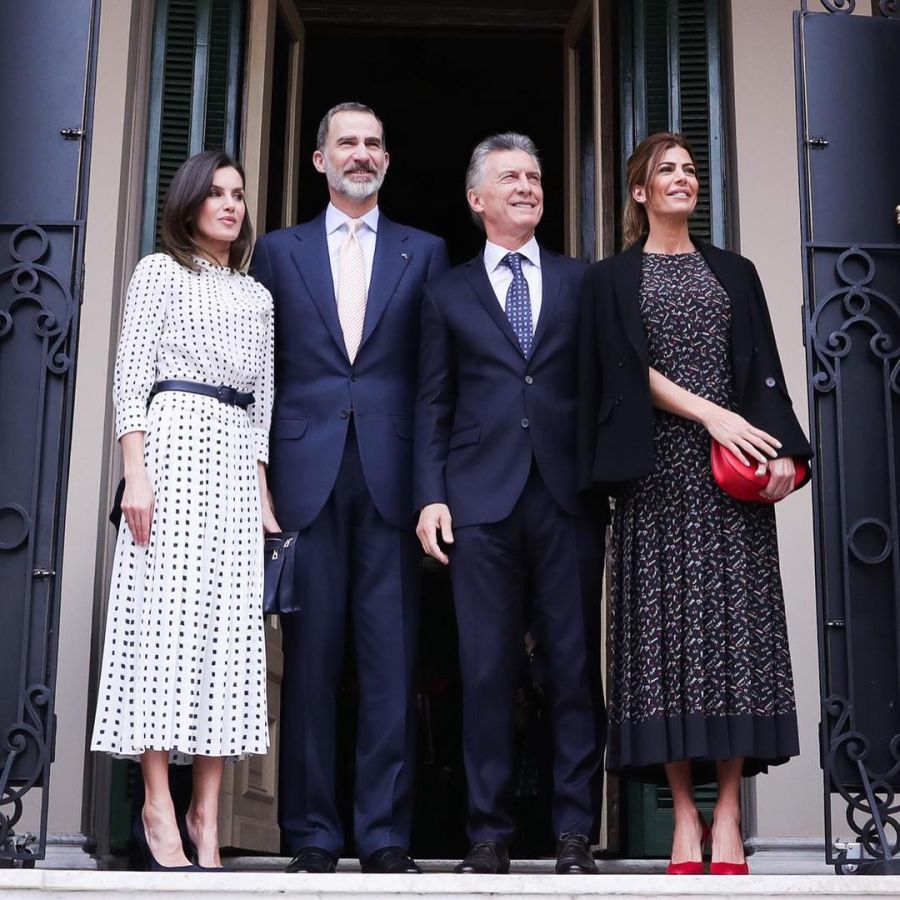 Las fotos de Juliana Awada con el rey Felipe de España