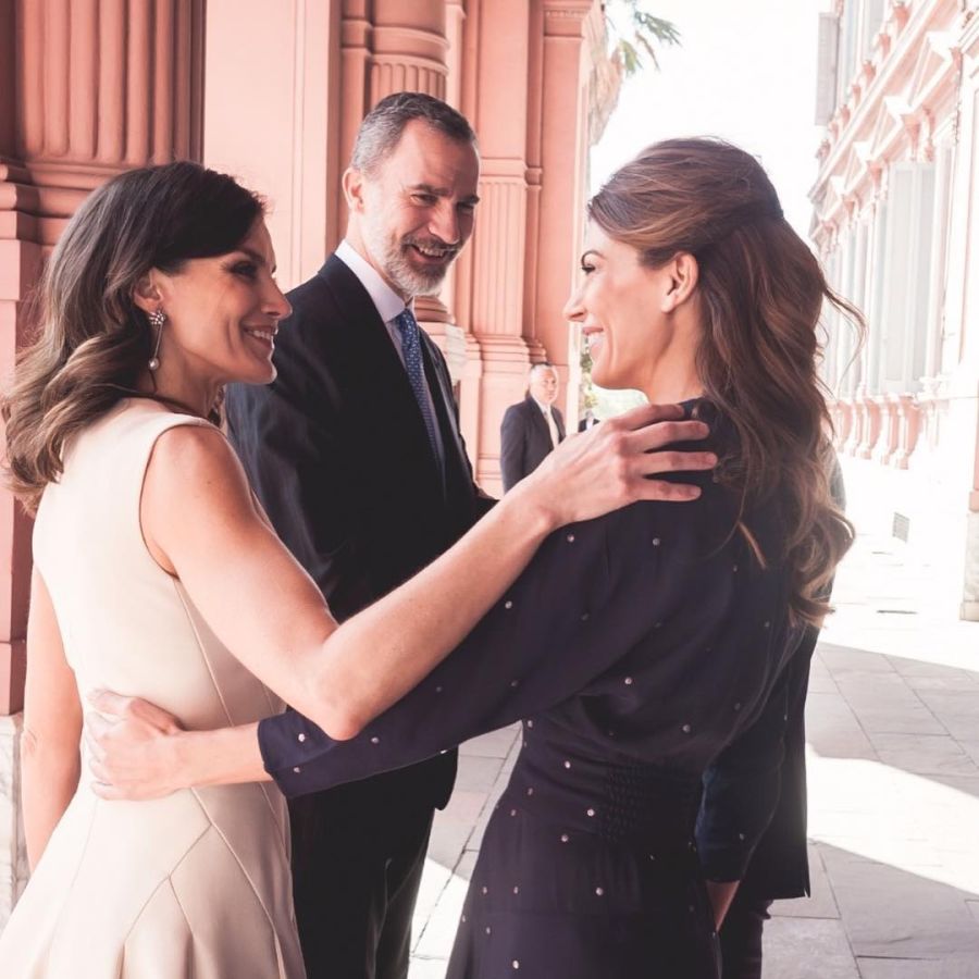 Las fotos de Juliana Awada con el rey Felipe de España