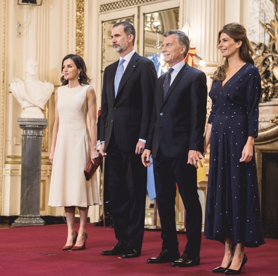 Las fotos de Juliana Awada con el rey Felipe de España