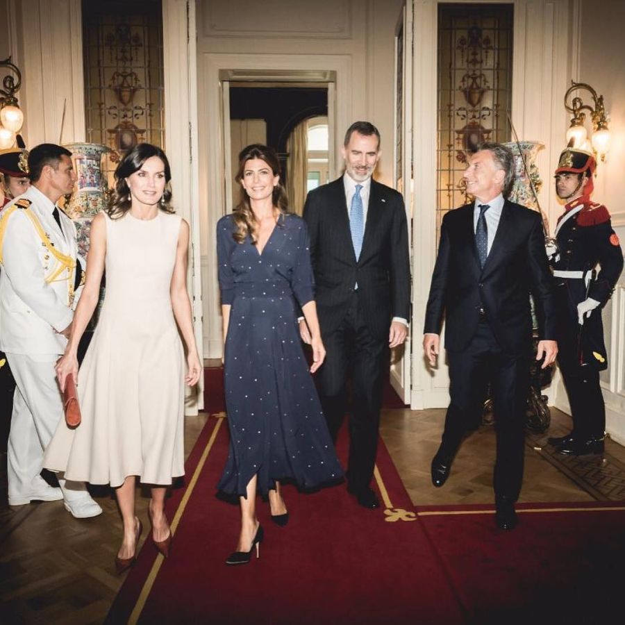 Las fotos de Juliana Awada con el rey Felipe de España