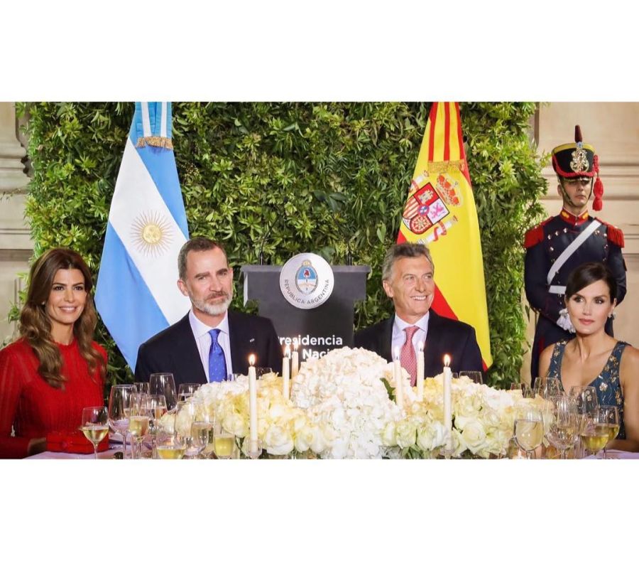 Las fotos de Juliana Awada con el rey Felipe de España