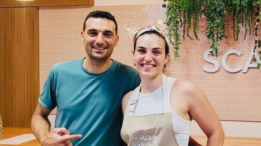 Lionel Scaloni y su hermana Corina