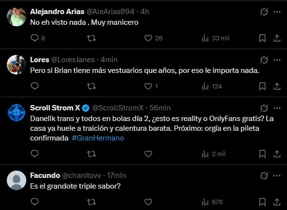 Brian Sarmiento fue cuestionado por desnudarse en Gran Hermano 1