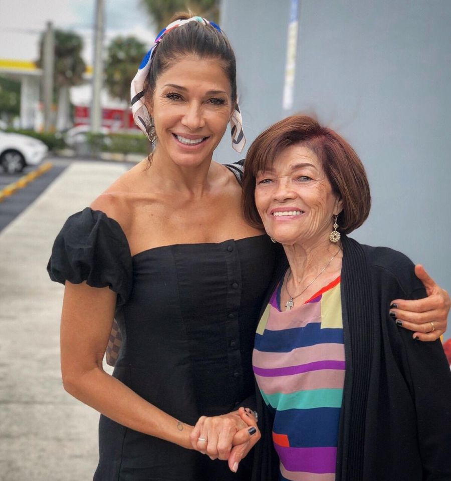 Catherine Fulop y su madre, Cleo