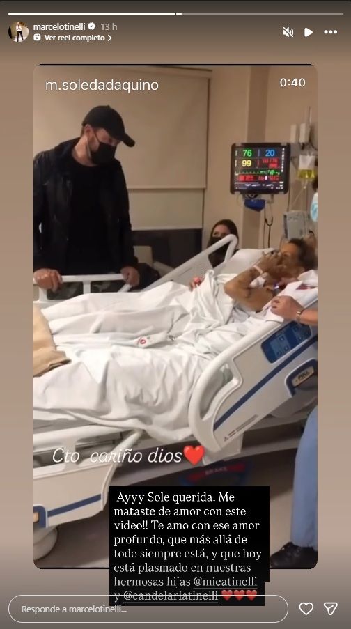 El posteo de Marcelo Tinelli a Soledad Aquino