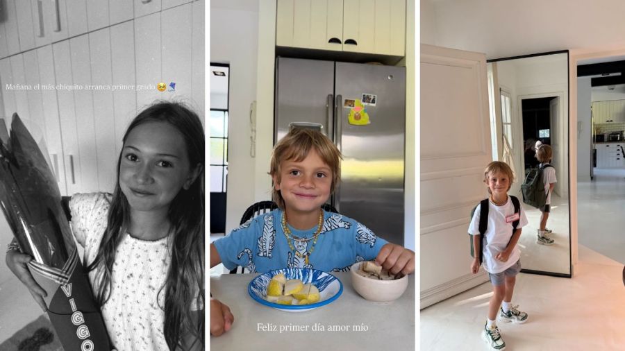 El primer día de clases de Viggo, el hijo de Zaira Nara
