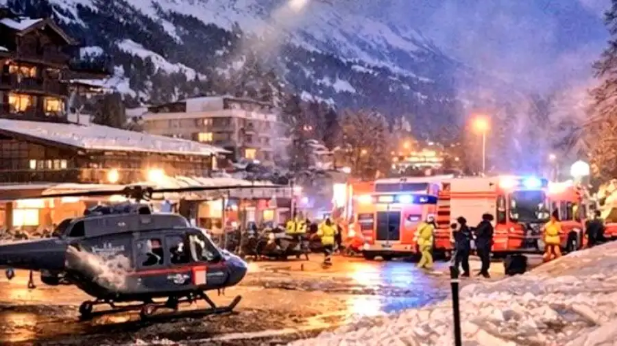 Incendio en el bar de Suiza 25022026