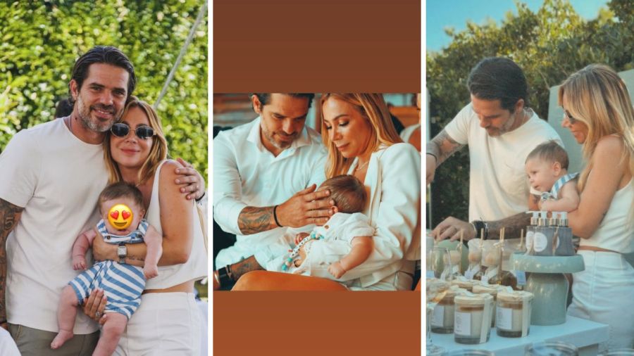 El bautismo de Joaquín, el hijo de Fernando Gago y Vero Laffitte