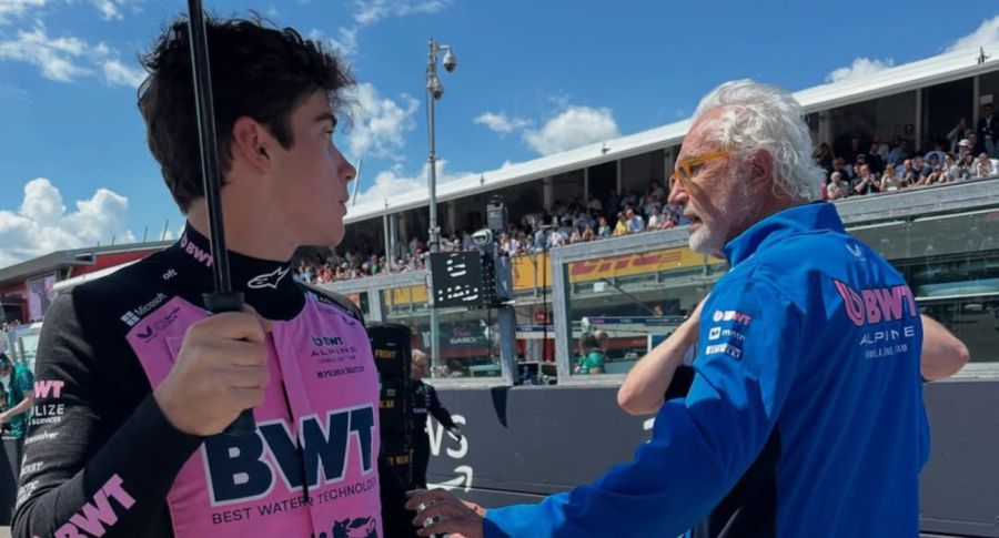 Franco Colapinto y Flavio Briatore