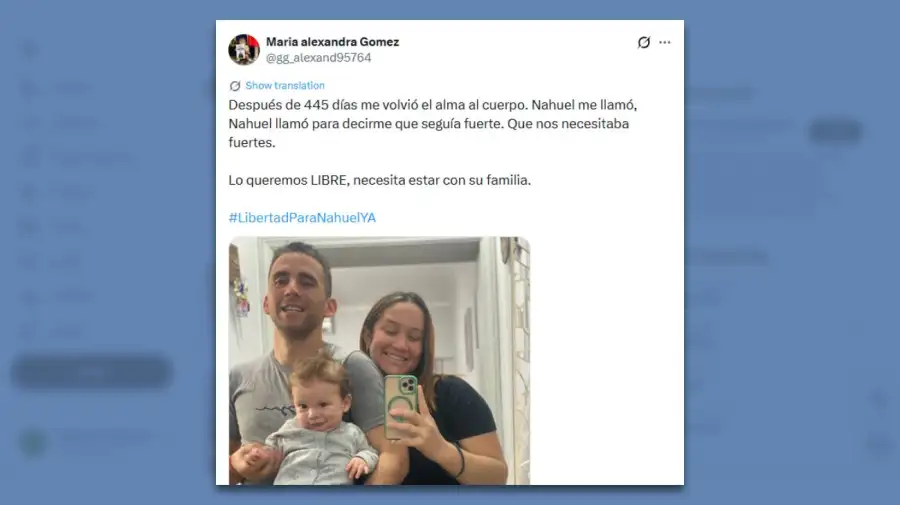 Posteo pareja Nahuel Gallo 26022026