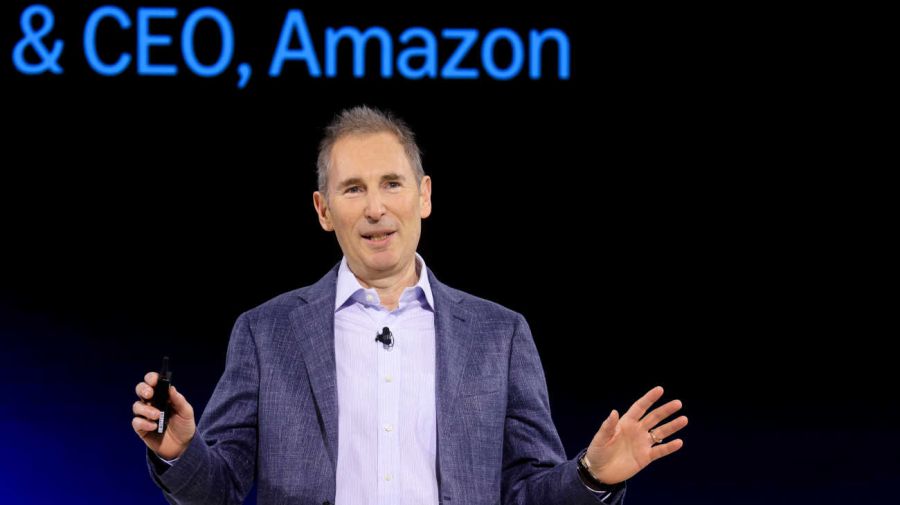 Andy Jassy, CEO de Amazon, y Jack Dorsey, CEO de Block 20260227