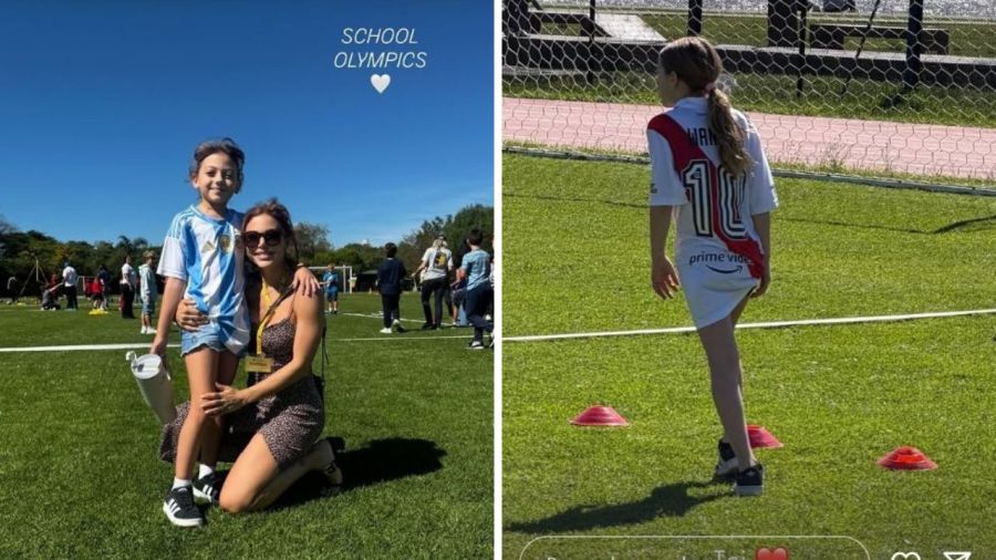 Emma y Lola Demichelis, las hijas de Evangelina Anderson