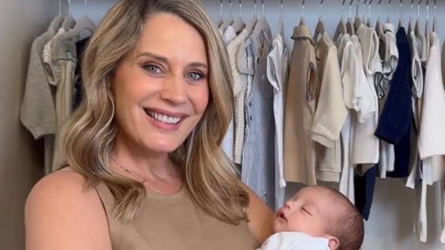 Rocío Marengo y su hijo Isidro Fort