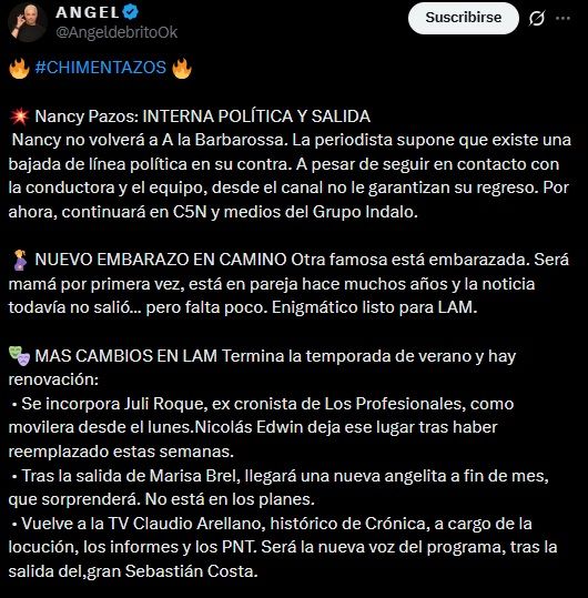 Ángel de Brito anunció nuevas incorporaciones en LAM