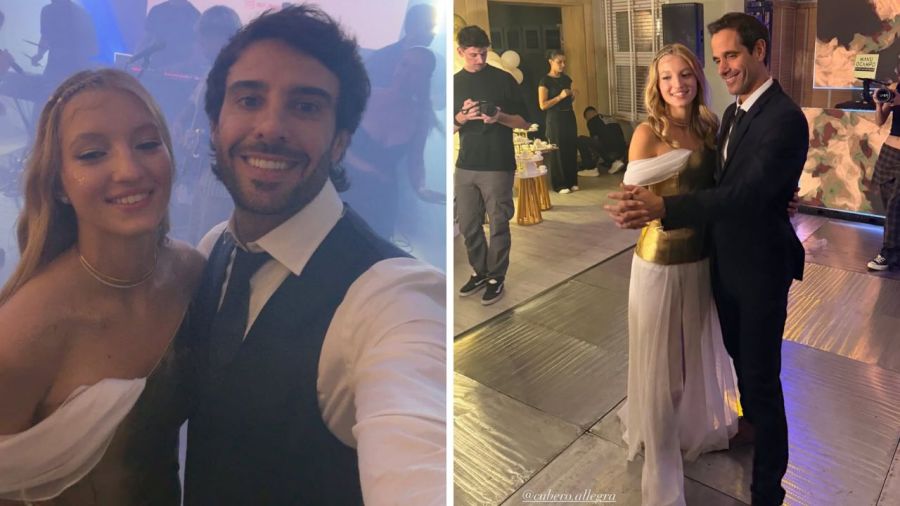 Así fue el vestido griego de Allegra Cubero