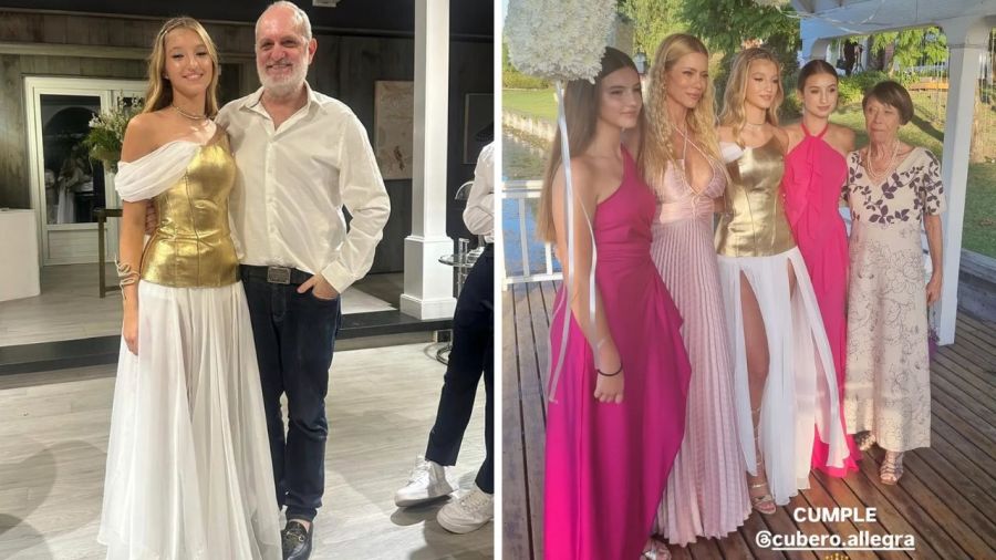 Así fue el vestido griego de Allegra Cubero