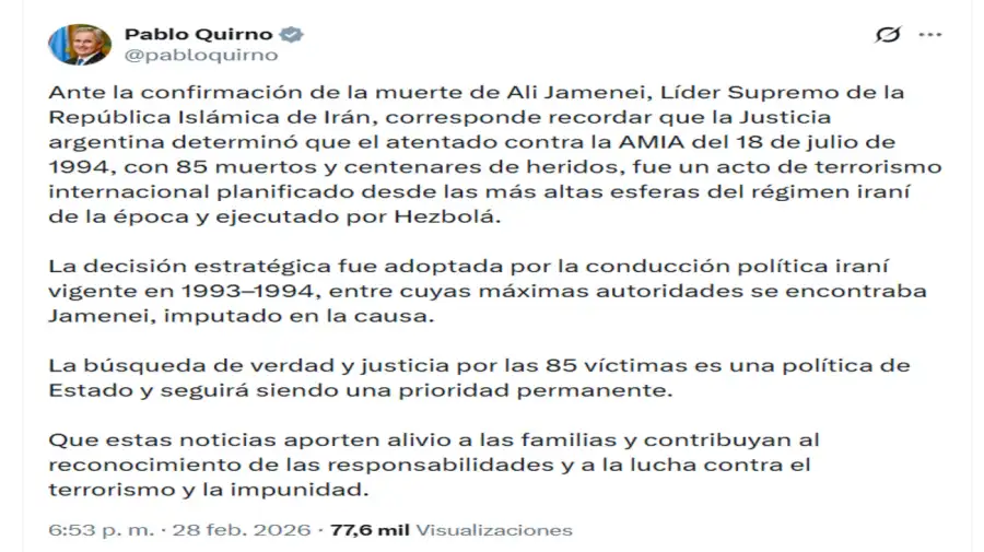 Declaración Pablo Quirno