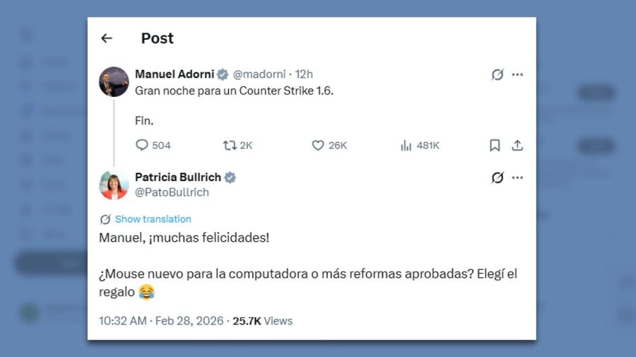 Posteo Adorni - Bullrich 28022026