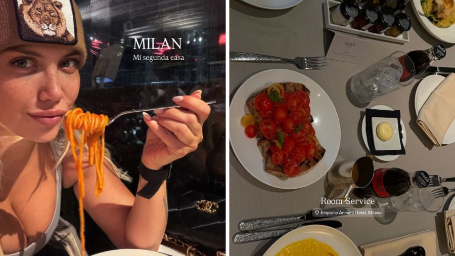 Wanda Nara y Martín Migueles en Milán