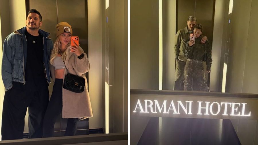 Wanda Nara y Martín Migueles en Milán