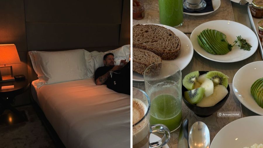 Wanda Nara y Martín Migueles en Milán