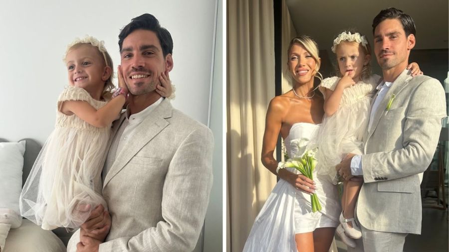 Así fue el dulce look de Vita en la boda de su mamá, Cande Ruggeri