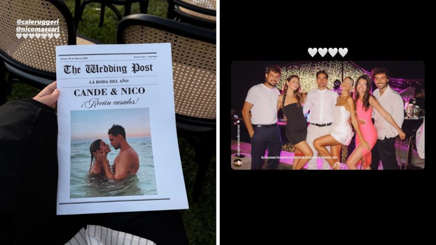 Casamiento de Cande Ruggeri con Nicolás Maccari
