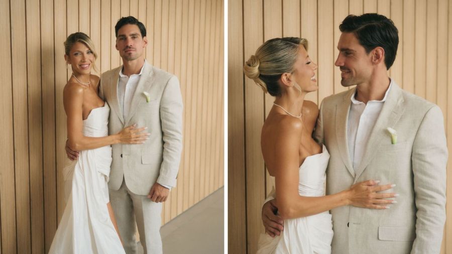 El impactante look de Cande Ruggeri para su boda con Nicolás Maccari