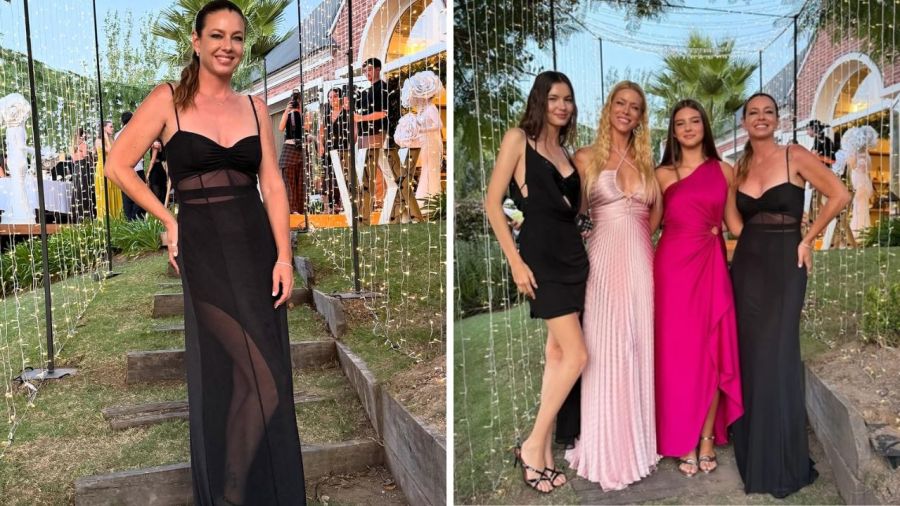 Geraldine Neumann en la fiesta de 15 de Allegra Cubero