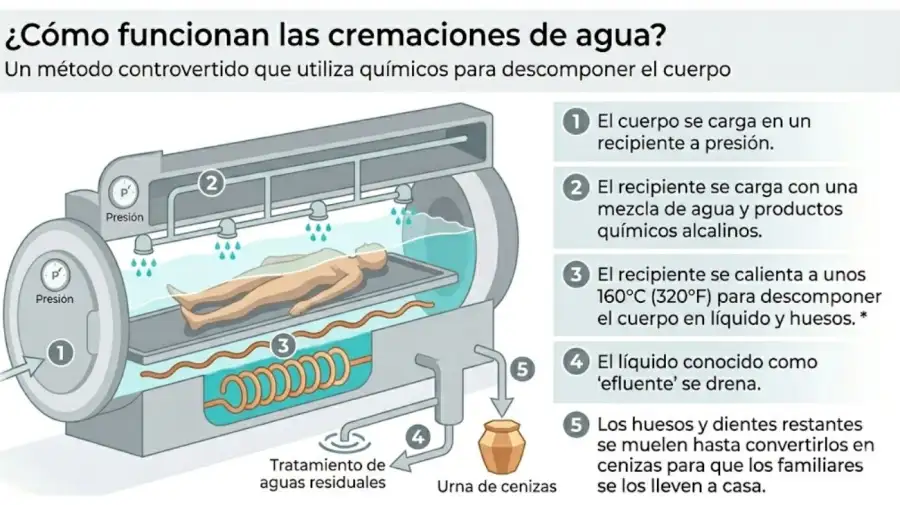 Cremación en agua