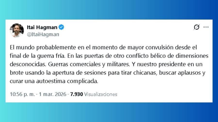 Itai Hagman el peor momento desde la gerria fría