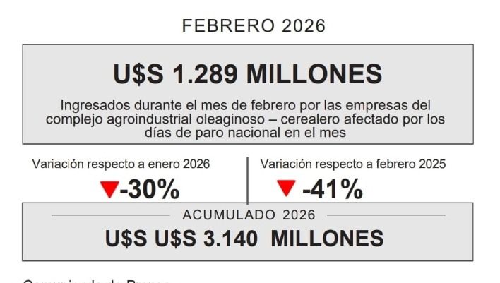 Liquidación de divisas del sector agroindustrial en febrero 2026.-