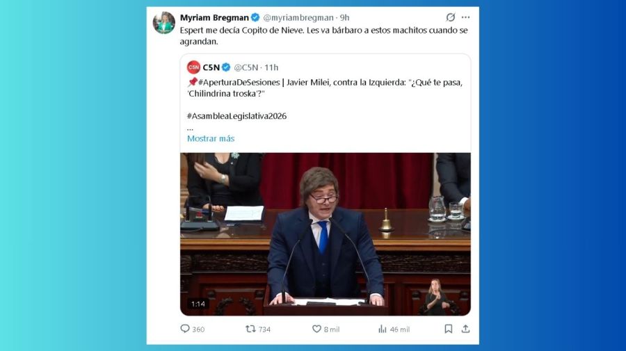 Myriam Bregman - Copito de Nieve - José Luis Espert