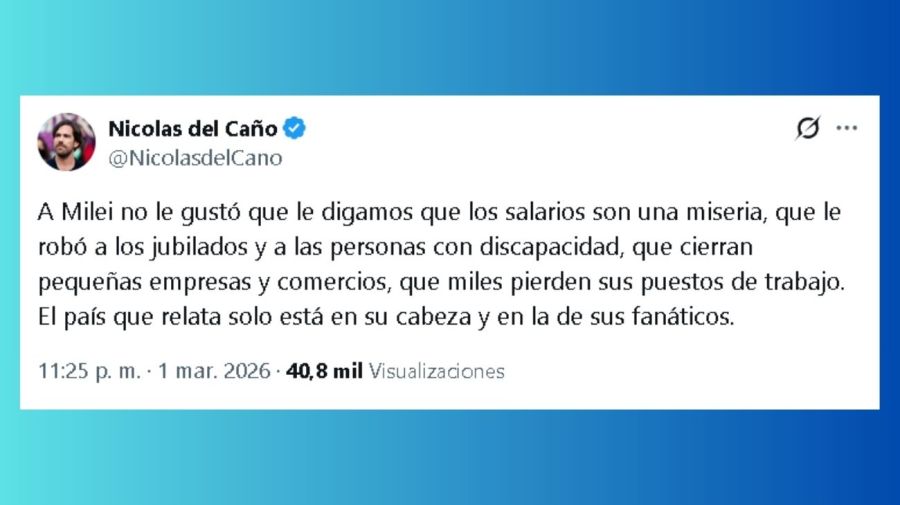 Nicolás del Caño 2 - El país que relata sólo está en su cabeza