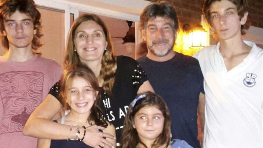 Pachu Peña y su familia