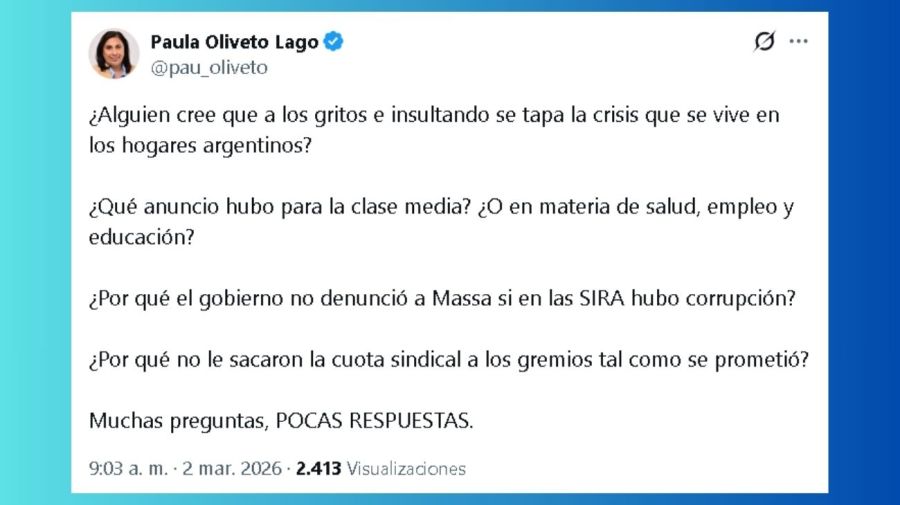 Paula Oliveto - Muchas preguntas, pocas respuestas