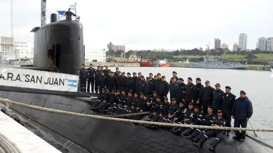 El submarino de la Armada Argentina