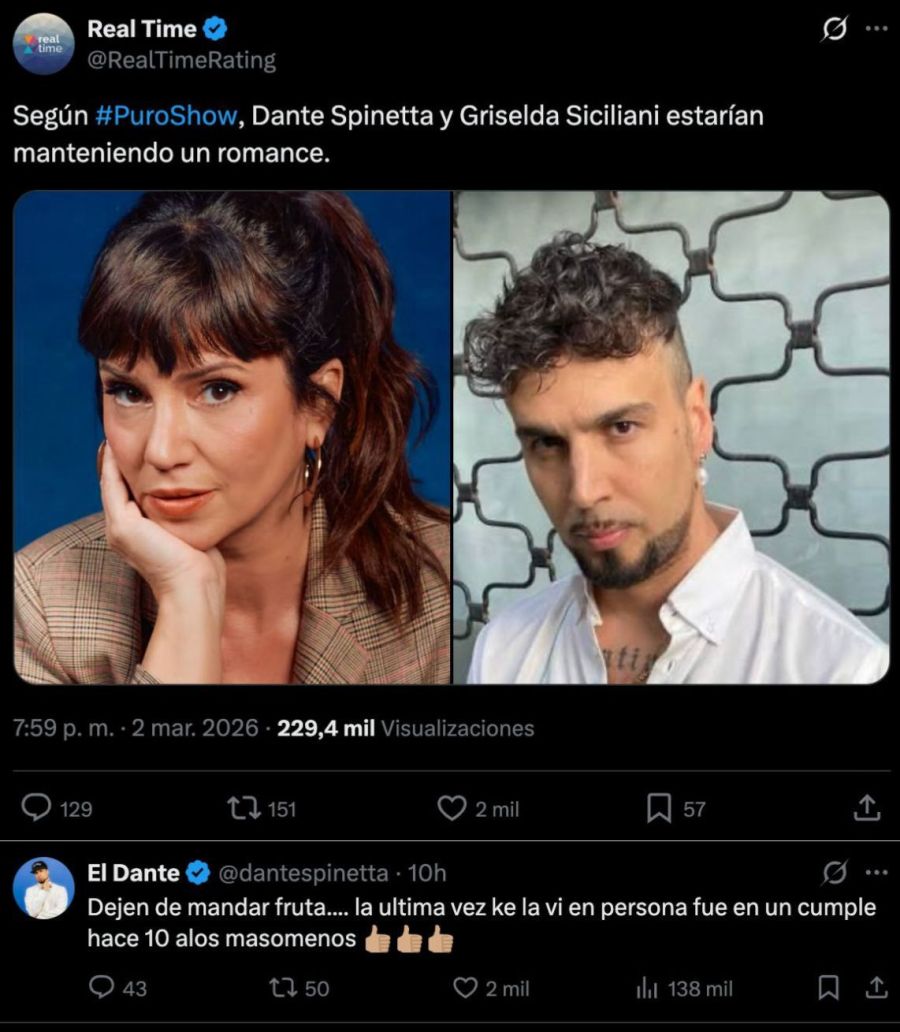 Griselda Siciliani, Dante Spinetta