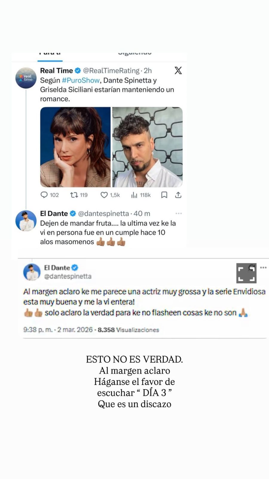 Griselda Siciliani, Dante Spinetta