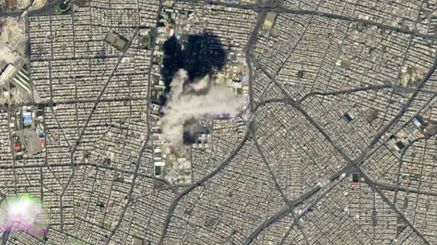 Imagen satelital de Planet Labs tras el ataque de Estados Unidos e Israel a Irán