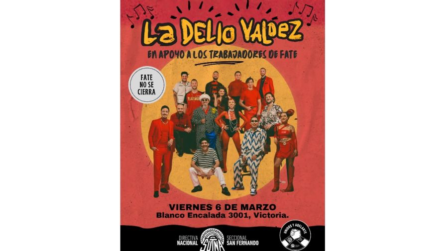 La Delio Valdez en apoyo a FATE