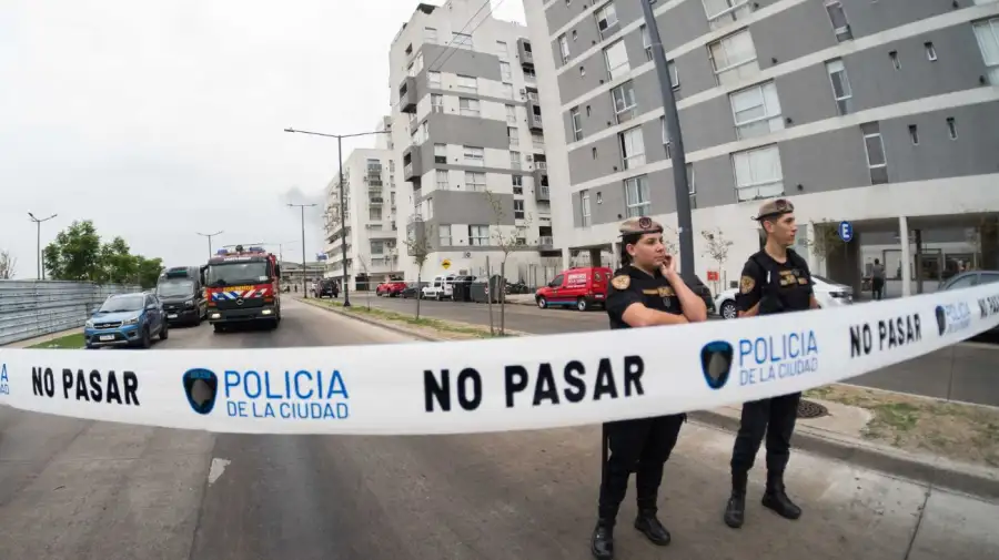 Derrumbe en un complejo de viviendas ubicado en el barrio porteño de Parque Patricios