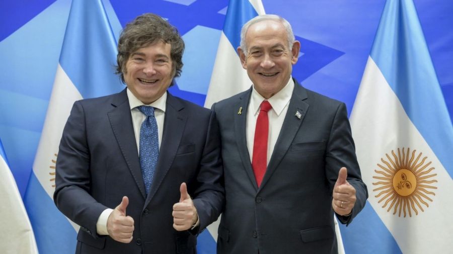 Javier Milei y Benjamin Netanyahu