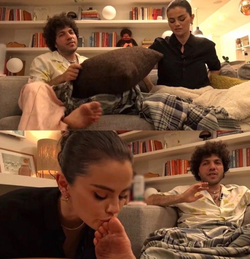 Selena besó los pies de Benny Blanco