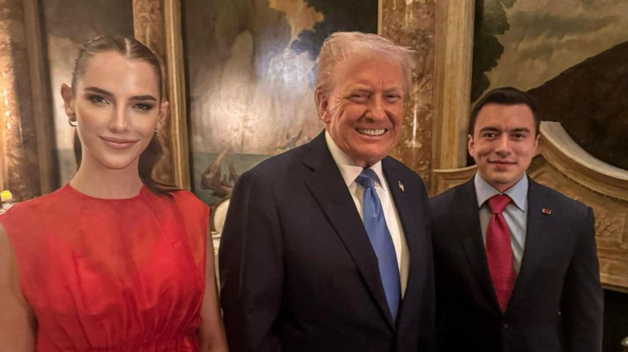 Daniel Noboa junto a Donald Trump